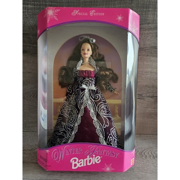 Vintage Winter Fantasy Special Edition Brunette Barbie Doll 1996 Mattel #17666 - Picture 1 of 8